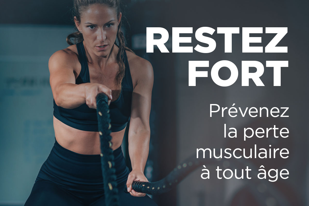 personne faisant de l'exercice pour prévenir la perte musculaire, maintien de la force musculaire à tout âge